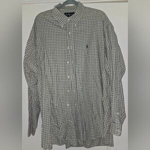 Ralph Lauren Men's Blake Long Sleeve Button Down Checkered Shirt XXL